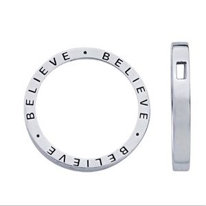 Sterling Silver “Believe” Pendant (Pendant only)